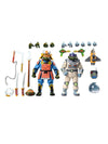 NECA - Teenage Mutant Ninja Turtles (1987 Cartoon) - 7” Scale Action Figures - Space Adventure & Samurai Turtles 2 Pack