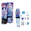 Monster High Self-Scare Secrets Abbey Bominable Doll and Accessories Set with 13 Realistic Surprises Like Henna, Painting and Crochet Crafts