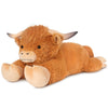 SuzziPals 43 inch Giant Highland Cow Stuffed Animal, Lifelike Huge Cow Stuffed Animal for Stress Relief & Companion, Extra Soft Cow Plush, Huge Big