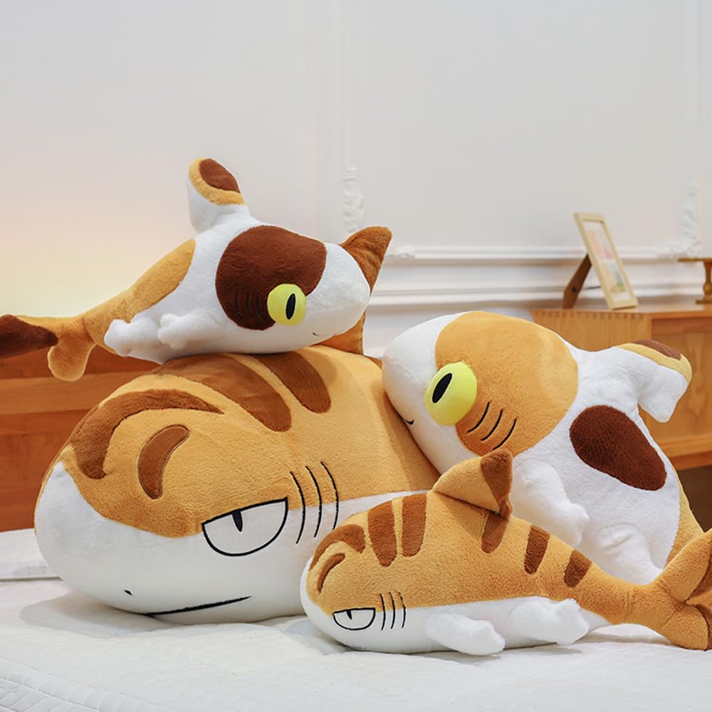 TONGMAN 27.5inch - Shark Stuffed Animal Toy Shark Plush Soft Shark Cushion Pillow Perfect Stress Relief Shark Plush Pillows,Chubby Stuffed Shark Toy