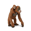 Safari Ltd. Orangutan with Baby Figurine - Lifelike 2.5" Hand-Painted Wildlife Figure - Educational Toy for Boys, Girls & Kids Ages 3+