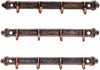 3Pcs/Set Brown 1/12 Miniature Coat Rack Dollhouse Accessories Dolls Decoration