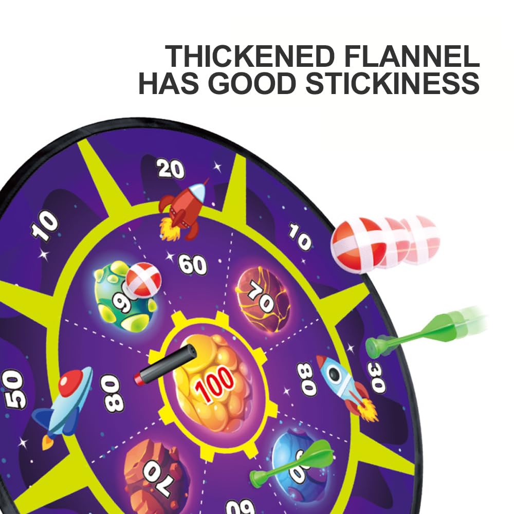 Light Up Dart Board for Kids | Large 29" Shooting Game with 2 Toy Guns & 20 Soft Foam Bullets | Game Room Dartboard | Indoor & Outdoor Wall Games |
