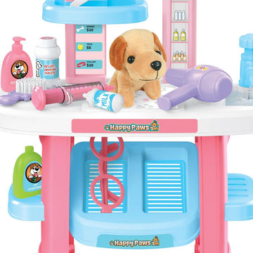 22-Piece Kid's Pet Grooming Playset by Hobbytron