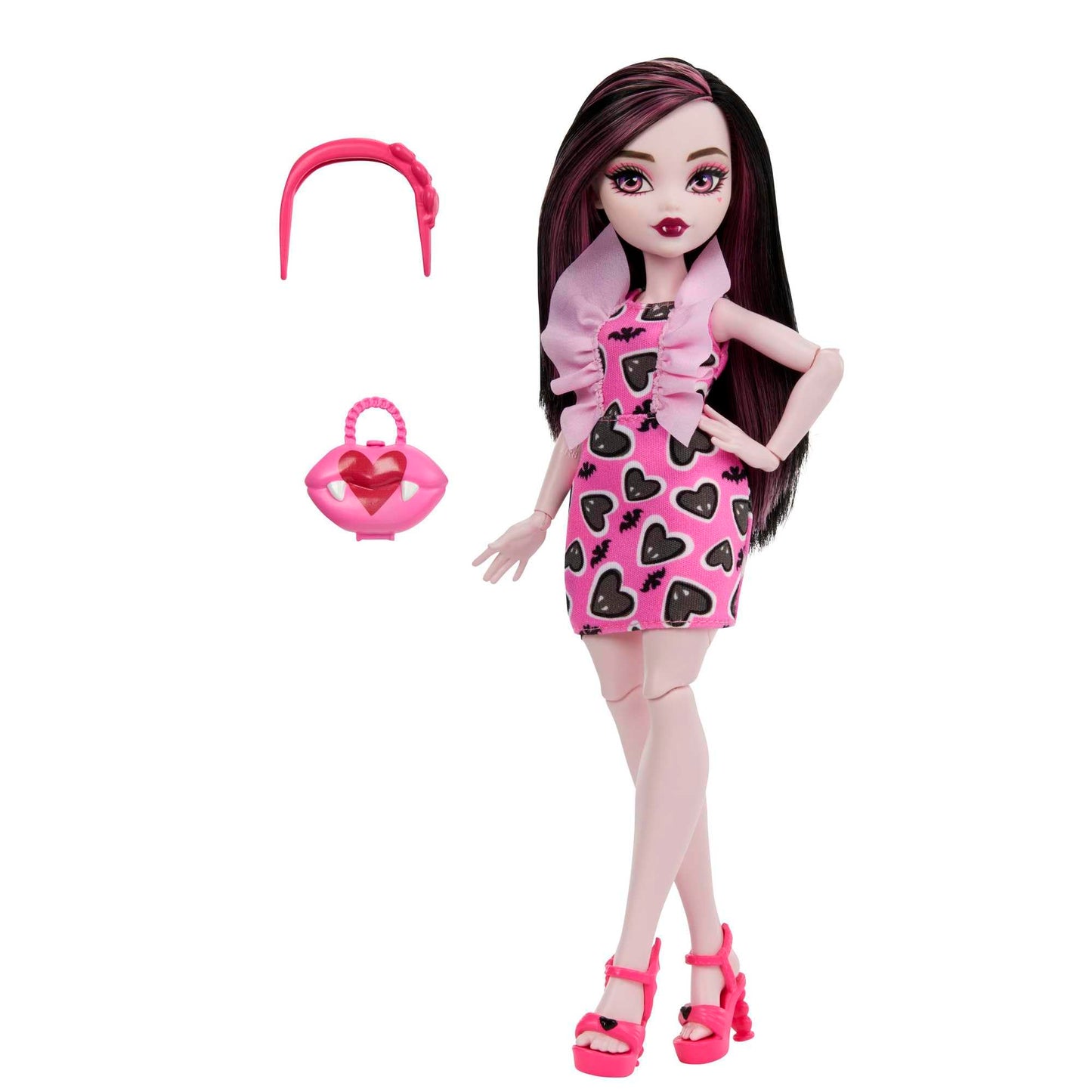 Monster High Draculaura Doll Features 10+ Flexible Joints for Girls Ages 4 and Up