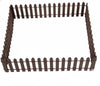 1Pc 35 Inches Brown Mini Fairy Garden Fence, Micro Landscape Miniature Ornaments for Dollhouse, Crafts, Diorama Project, Plant Pot DIY