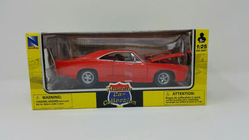 1969 Dodge Charger R/T Black Muscle Car Collection 1/25 Diecast Model Car by New Ray