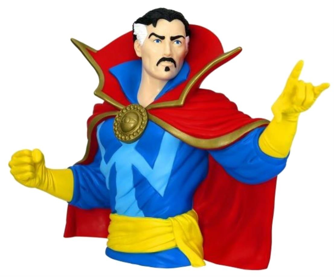 Marvel Dr. Strange Bust Bank Action Figure,Multi-colored,4"