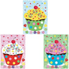 Fun Express - Make A Cupcake Sticker Scene - Stationery - Stickers - Make - A - Scene (Sm) - 12 Pieces