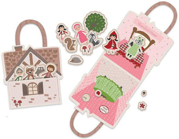 Jennifer Long to Grandmother's House Storybook Felt Doll and Bag Set 1 36" x 69" Panel Riley Blake