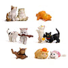 10PCS Mniature Realistic Cat Figurines,Kitty Collection Figurines set for Cat Keeper Lover,Cute Cat Animal Characters Figure for Cake Topper,Landscape