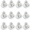Fun Express Mini Disco Ball Rubber Ducks in Bulk 12 Pack - Small Silver Metallic Glitter Ducks for Disco Party Favors & Dance Party Decorations |
