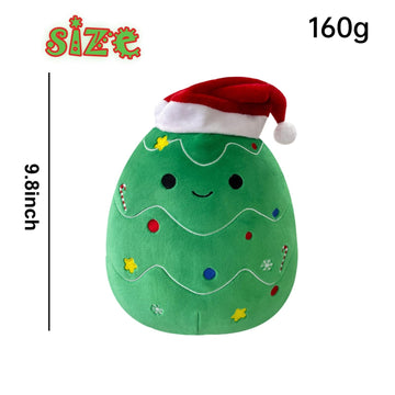 IORNBEAU 9.8-Inch Christmas Tree Plush Pillow - Green Christmas Plush - Collectible Soft & Cute Christmas Tree Stuffed Animal Toy - Gift for Kids