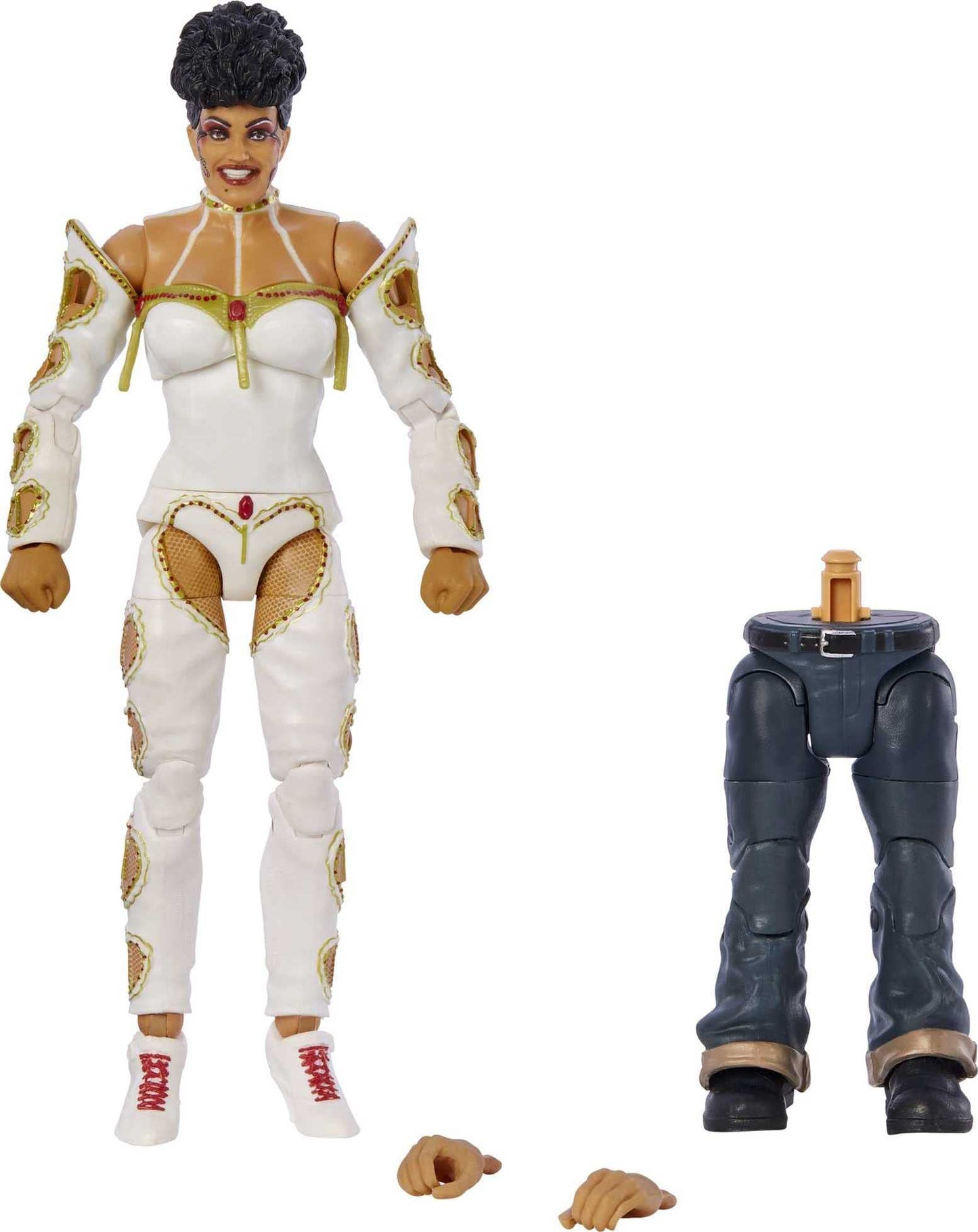 Mattel WWE Sensational Sherri SummerSlam Elite Collection Action Figure Dominik Mysterio Build-A-Figure Parts, Collectible Gift for Ages 8 Years Old