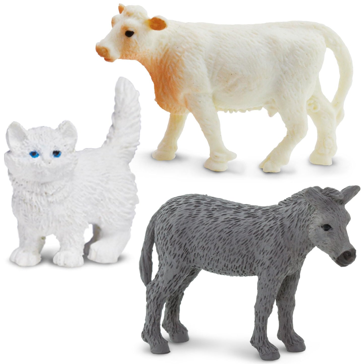 Safari Ltd. Good Luck Minis Ranch Fun Pack - 8 Mini Figurines or Ranch Animals - Educational Toy Figures for Kids Ages 5+
