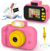 Kids Camera, Toddler Selfie Digital Pink Camera Birthday Toys Gift for Girls Age 3-9, Portable Kids HD Digital Video Recorder with 32G SD Card, Toys
