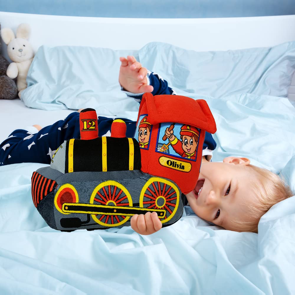 ArtCreativity 11 Inch Cozy Plush Train for Kids, Soft and Cuddly Train Pillow Toy, Cute Nursery Décor, Carnival Prize, Boys, Girls, Newborn, Infant
