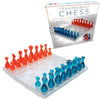 Board Games - Premium Transparent Chess Board with 32 Translucent Game Pieces. Acrylic Chess Game Set, Compact Size for Travel, Chess Sets for Adults