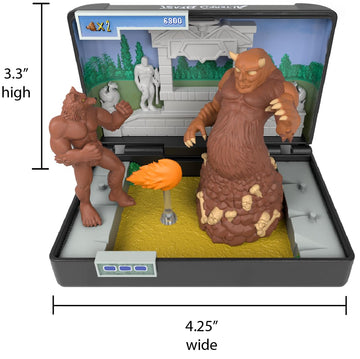 Console Heroes Altered Beast Retro Collectible Diorama - Mini Werewolf & Aggar Figures with Graveyard Boss Scene - SEGA Genesis Cartridge Collectible