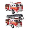 ArtCreativity 5.5 Inch Fire Truck Toys - Set of 2 - Pull Back Firetruck Toys 3-5 Years Old Boys and Girls - Includes Metal Ladder Truck and Fire