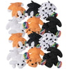 Fun Express Mini Stuffed Animal Puppies - Set of 12 Plush Dogs - Toys, Party Favors and Easter Basket Filler