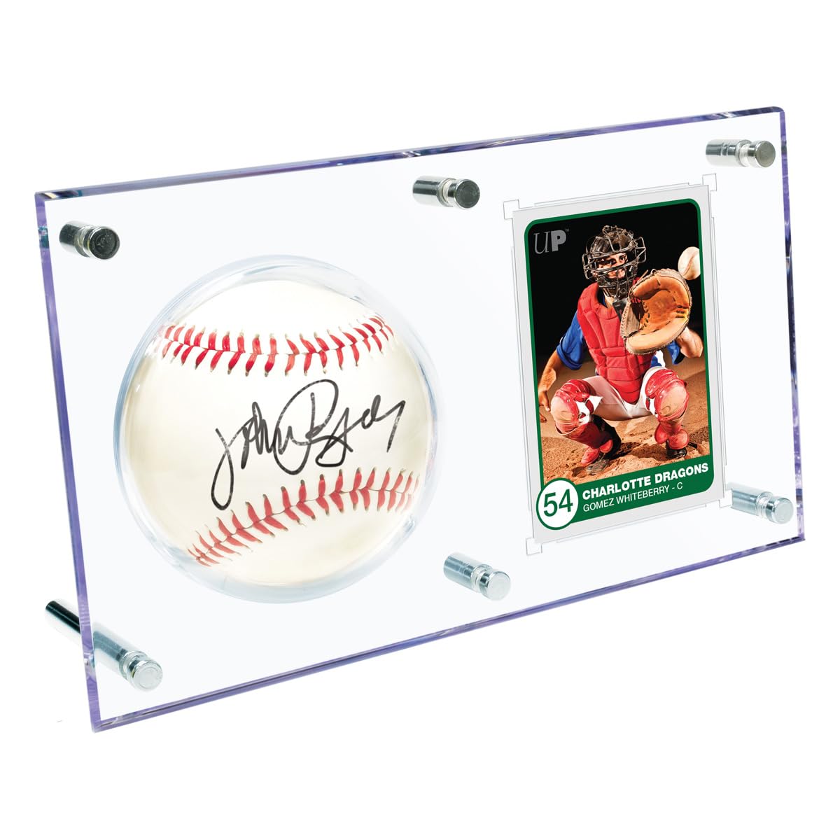 Ultra Pro Collectors Clear Ball & Card Flip Display