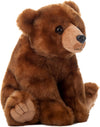 The Petting Zoo Bear Stuffed Animal, Gifts for Kids, Wild Onez Zoo Animals, Brown Bear Plush Toy 12 inches