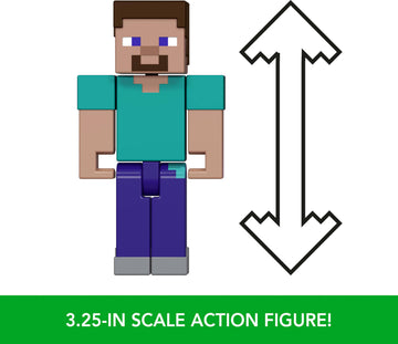 Mattel Minecraft HTN26 Entrance of Fear Kids Figure Playset with Steve and Enderman Characters Ages 6+ Multi