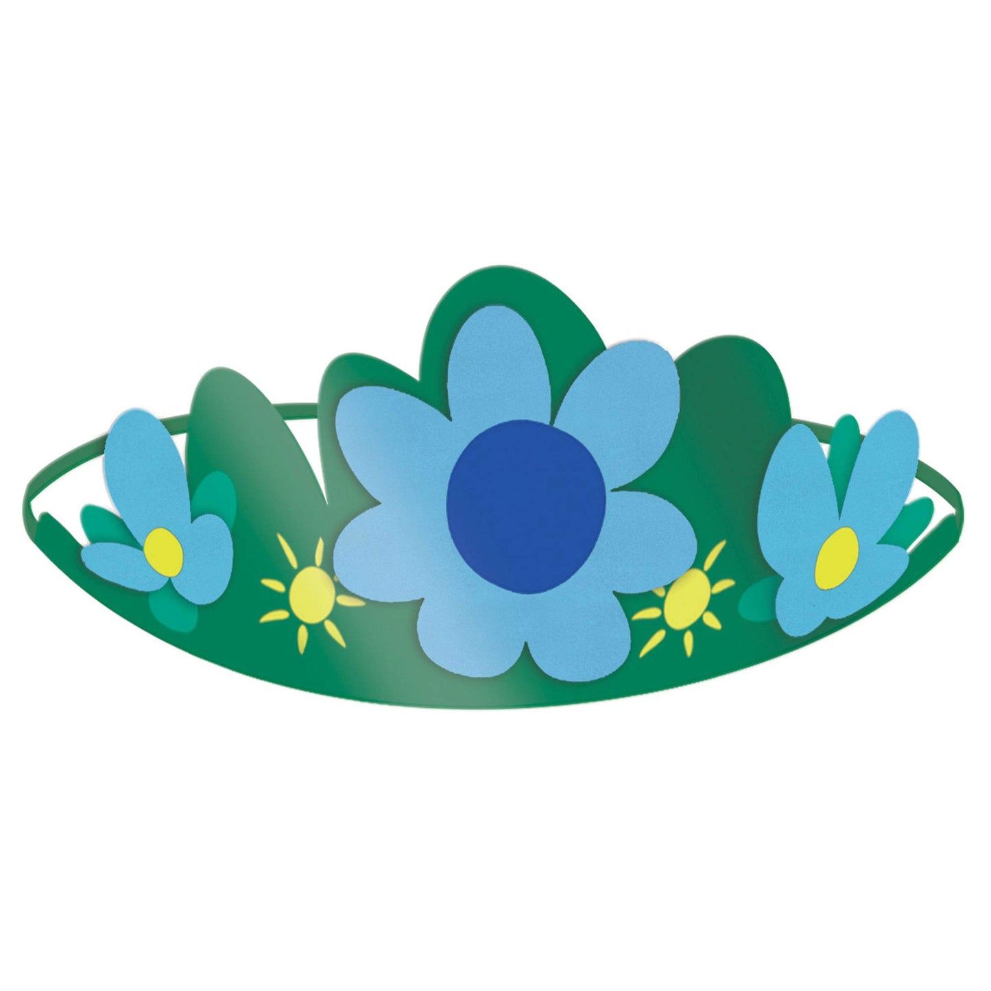 amscan Trolls Paper Tiaras Poppy World Tour Crown - 8 pcs