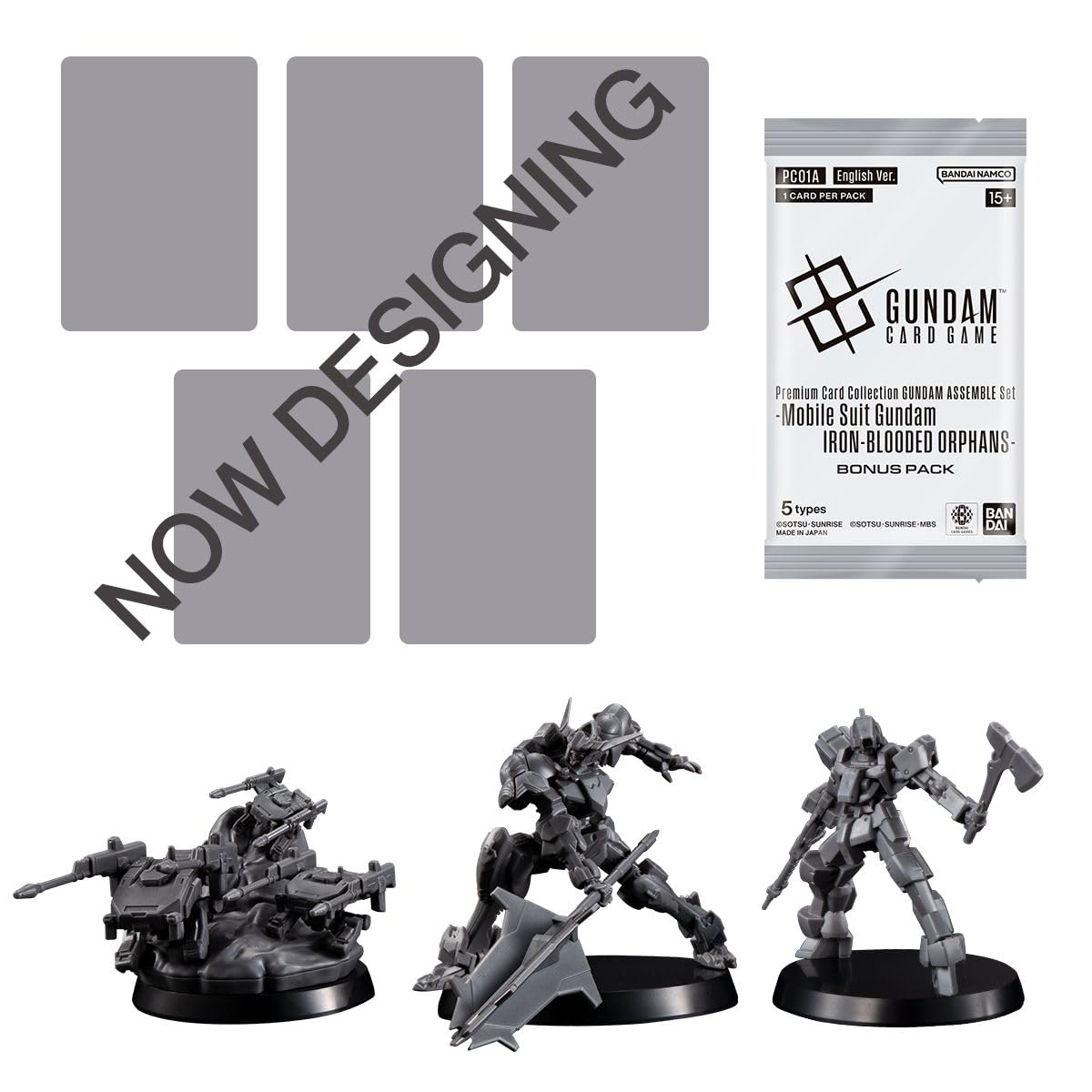 BANDAI Gundam Card Game Premium Card Collection Gundam Assemble Set - Mobile Suit Gundam Iron-Blooded Orphans (PC01A)