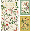 Caspari Chinese Wallpaper Bridge Gift Set in Blue, 2 Playing Card Decks & 2 Score Pads