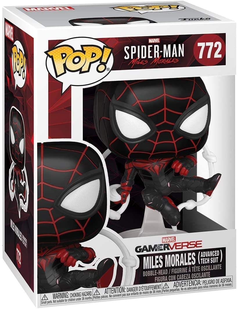 Funko POP Games: Marvel’s Spider-Man: Miles Morales - Miles Advanced Tech Suit, Multicolor, Standard