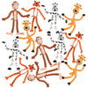 Rhode Island Novelty 4" Bendable Zoo Animals | 12 Per Order
