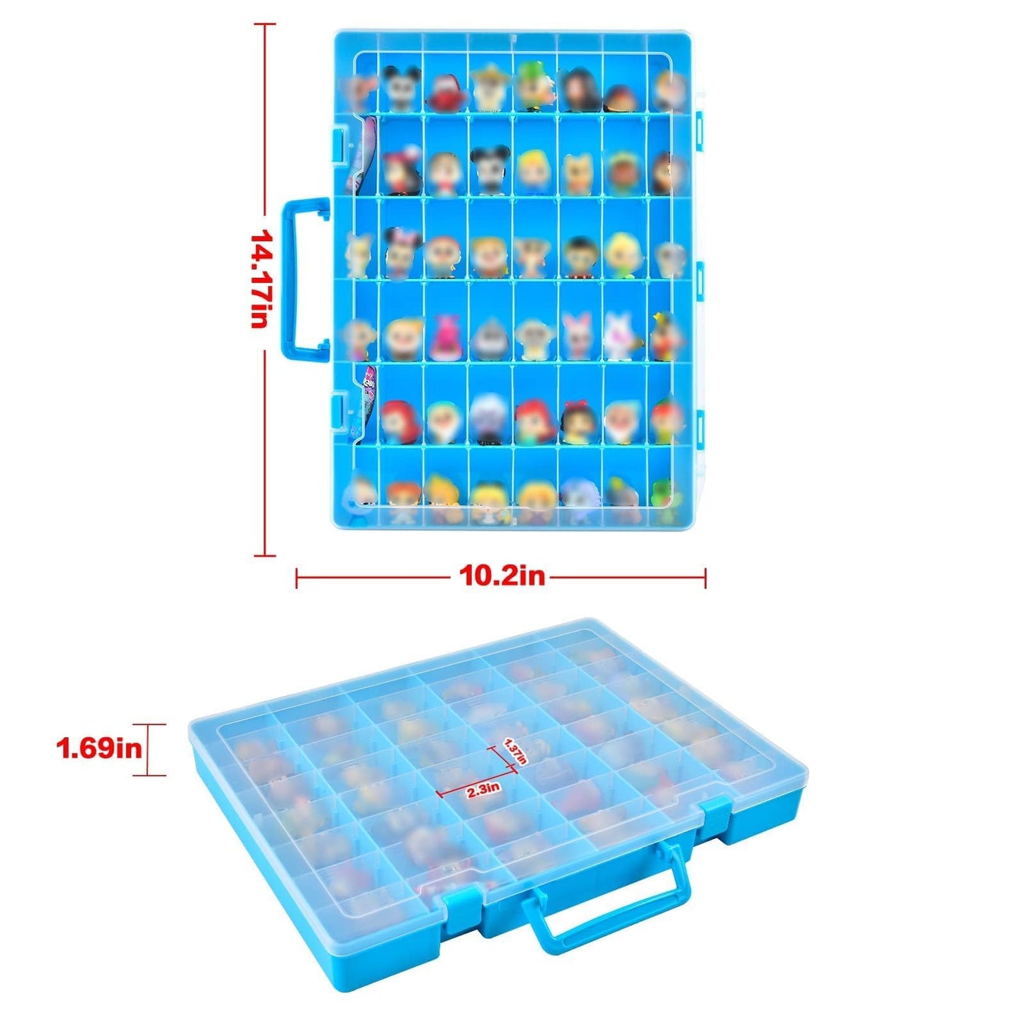 Display Case Compatible with Disney Doorables Collectible Mini Figures/for MGA Entertainment Miniverse. Toys Storage Organizer Container for Multi