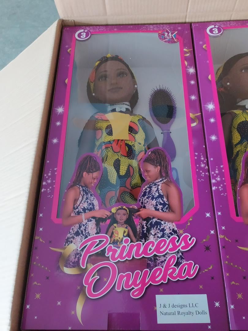 J&J Designs Princess Onyeka Natural Braiding Hair Doll