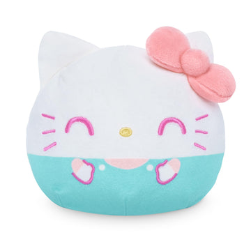 TeeTurtle Reversible Sanrio Hello Kitty 4-Inch Cupcake Two-Sided Flip Plush Toy with Embroidered Details - Cute Mini Collectible Plush for Kids