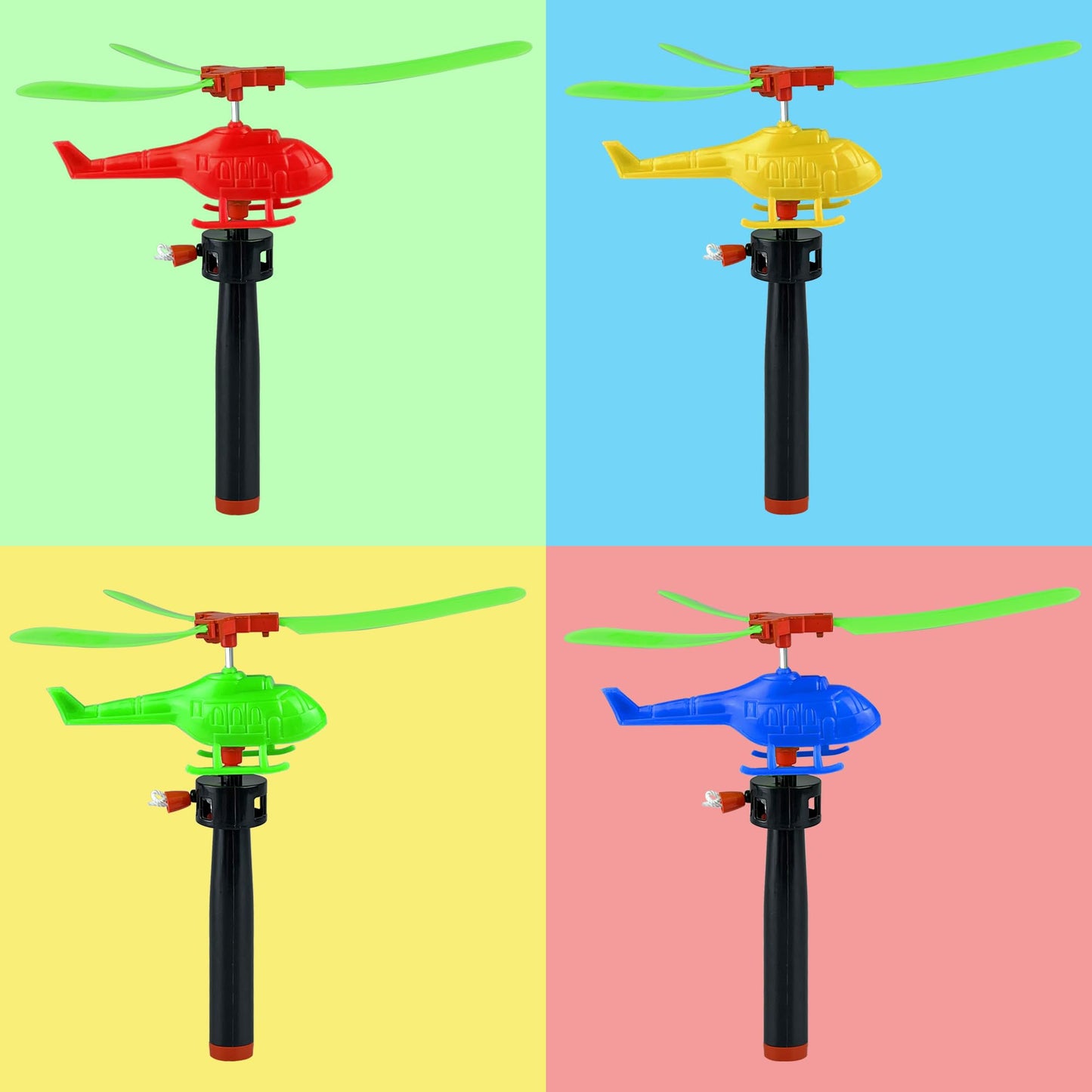 XIPEGPA 10PCS Flying Helicopters Planes 360°Rotating Airplanes Helicopter Airplane for Boys Girls Goodie Bag Stuffers Classroom Prizes Bulk Party