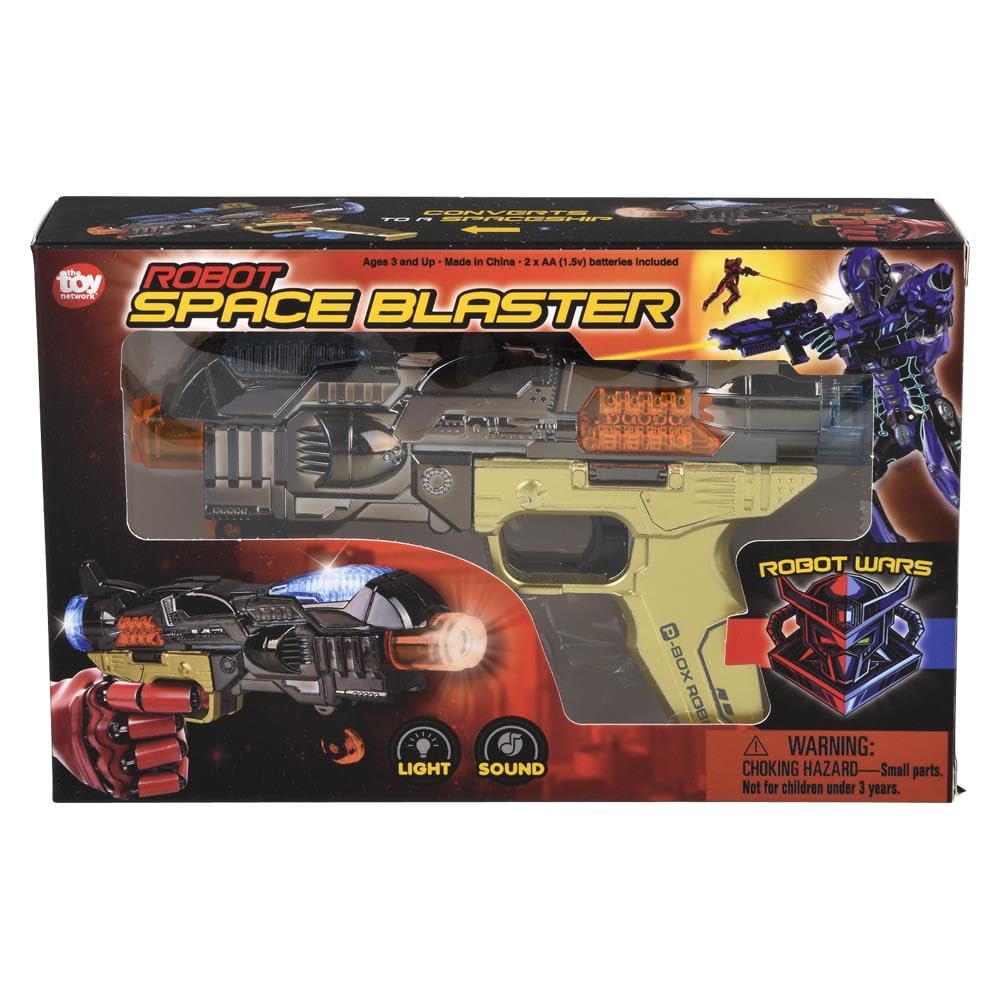 Rhode Island Novelty 6.5" Light-Up Robot Space Blaster