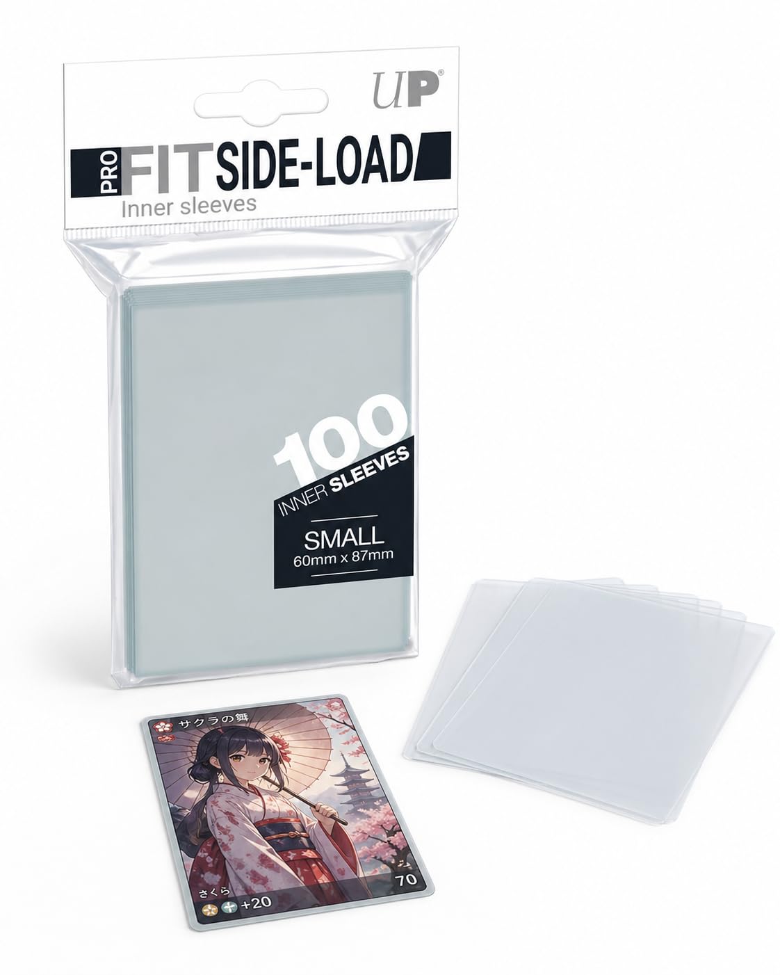 Ultra Pro UPR84650 Pro-Fit Small Size Side Load Deck Protector Sleeves 100 Pack