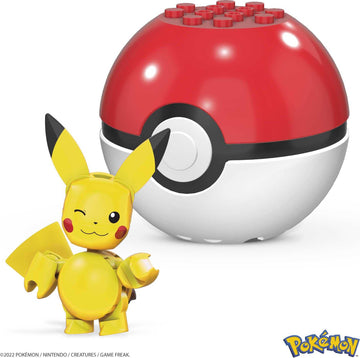 Mega Construx Pokemon Pikachu Construction Set, Building Toys for Kids (GVK60)