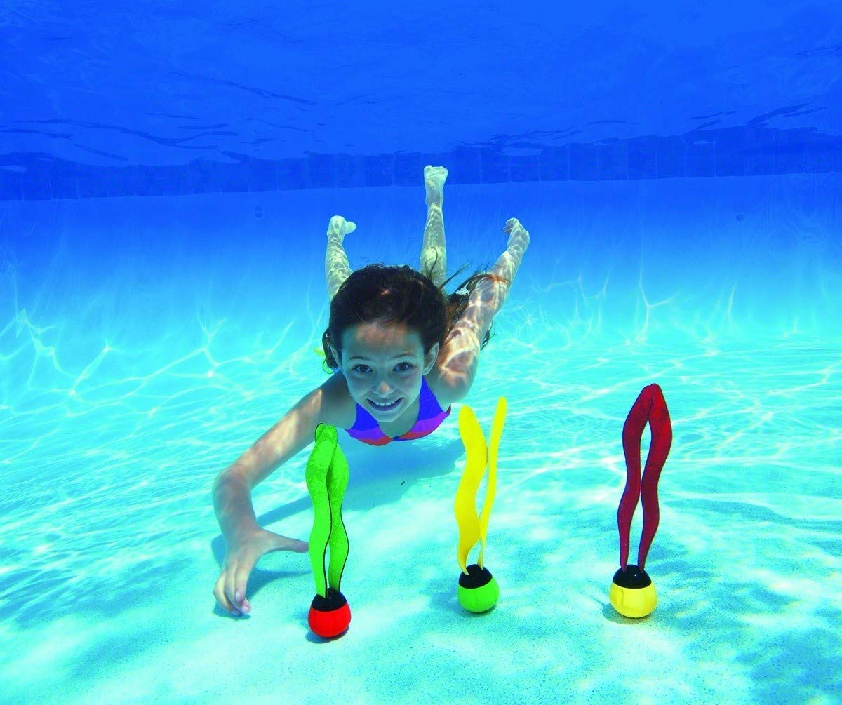 Intex FBA_2 x 55503 Underwater Swimming/Diving Pool Toy Sinking Fun Balls (6 Pack), Assorted Colors
