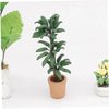 Green Dollhouse Flower Bonsai,1:12 Mini Dollhouse Miniature Plant in Pot Micro Landscape DIY Craft Garden Ornament Green Cute Decorative Ornament
