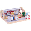 Bigjigs Rail Underground Train Station | Kids Railway Accessories for Wooden Track Sets | London Underground & City Metro Inspired Play Set |