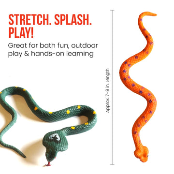 Color Changing Snake Toys, 6 Pack Stretchy Sensory Fidgets for Kids