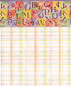 Dollhouse Miniature Wallpaper, ABC Blocks (Pastel), 3 pc #MG208D2
