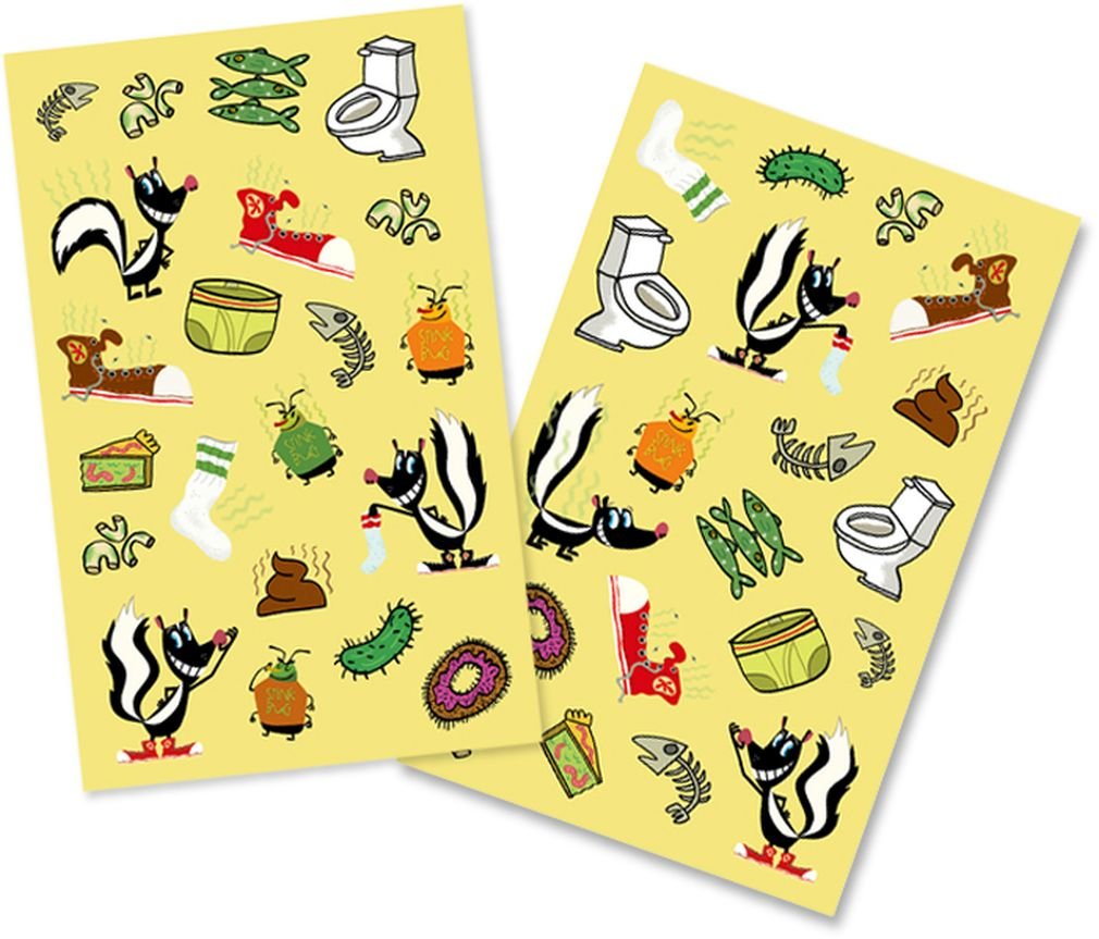Peaceable Kingdom Scratch and Sniff Yucky Smelly Scented Sticker Pack