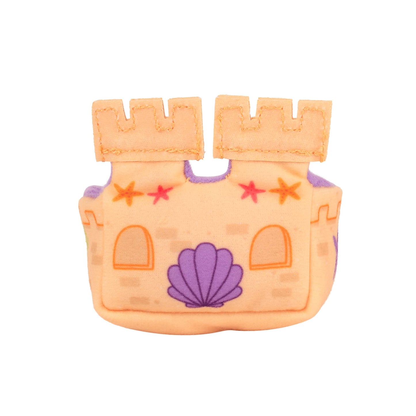 Squishville Mini-Squishmallows Plush Beach Accessory Set - Includes 2-Inch One Sand Castle , One Beach Chair - Irresistibly Soft, Colorful