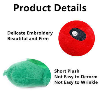 JHESAO 7" Fire Plants and Zombies Peashooter Plush Zombies Toys PVZ Plushies 1 2 Stuffed Soft Doll Pea Fire Plant Toy New