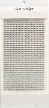 Kel-Toy Round Rhinestone Stickers, 3mm, 837 Pieces Per Sheet, Clear