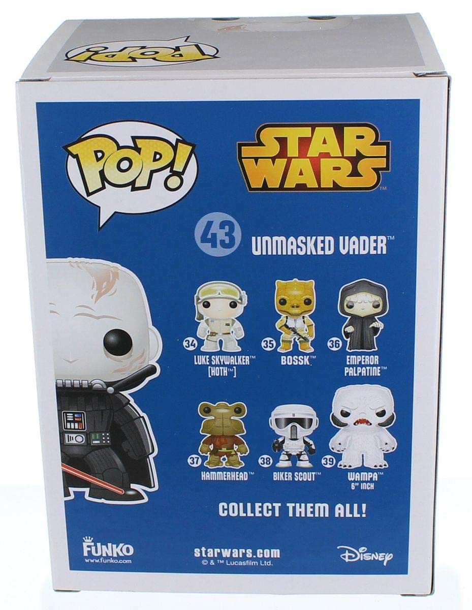 Funko POP Star Wars: Unmasked Darth Vader Action Figure